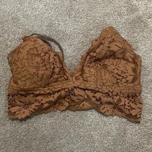 H&M Brown Lace Triangle Bralette Size XS